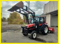 Японский Минитрактор Mitsubishi MT 33 D с Кабиной и Куном